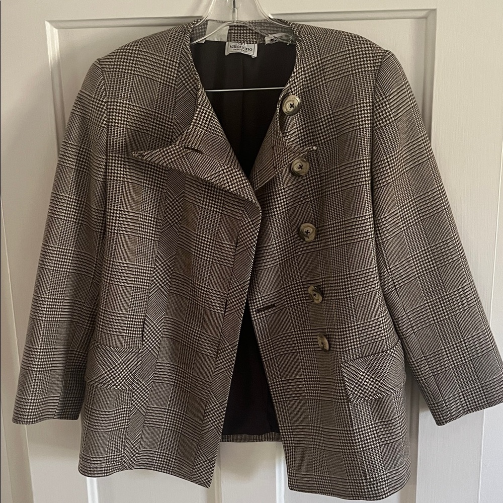 VALENTINO - Vintage Plaid Women's Jacket - Picture 3 of 17